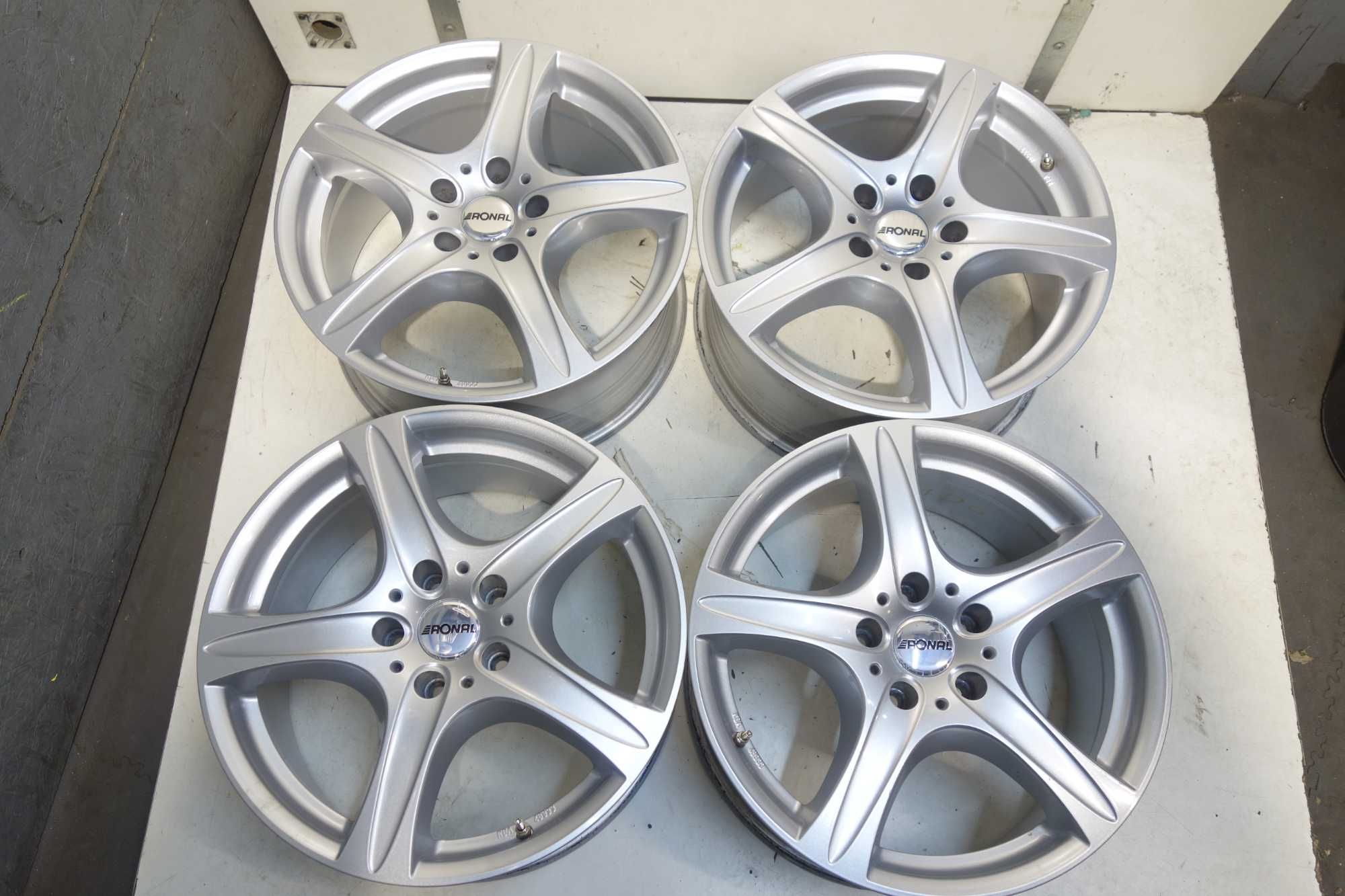 Alufelgi RONAL 18" 5x120 BMW E46 E36 E60 E90 Alpina X5 Z4 Srebrne 706