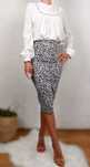 Animal print panterka spódnica damska midi S Pretty little things