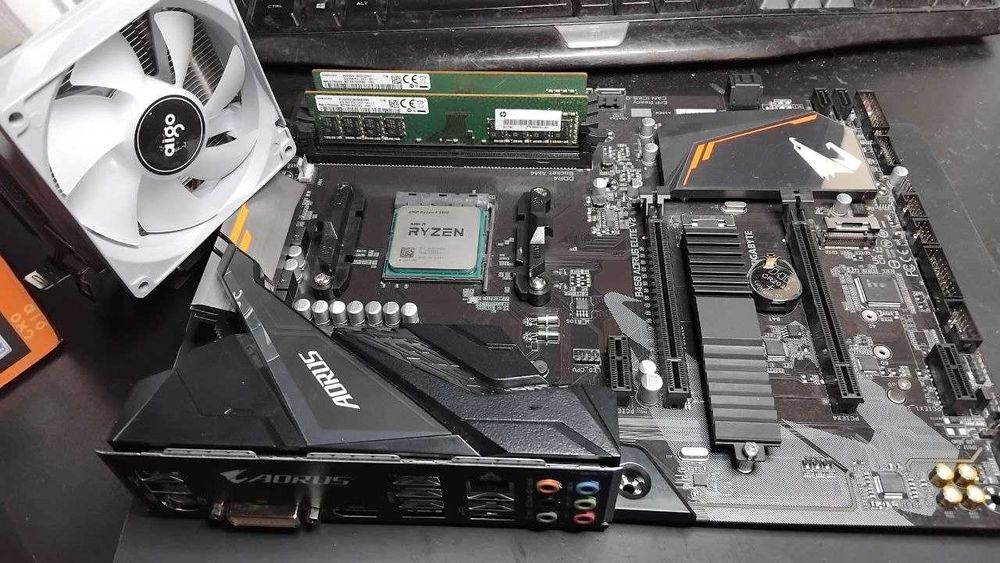 Сучасний ігровий комплект 16Gb Aorus Elite Ryzen 5 5500 Ice400Se