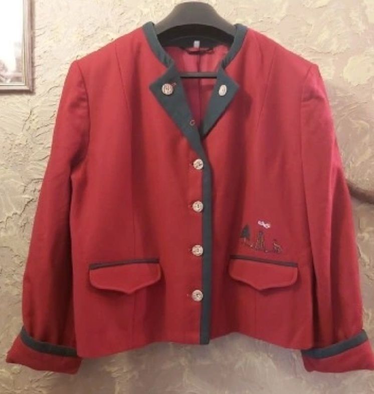 Elegancka niemiecka damska marynarka myśliwska M/L.