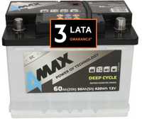 Akumulator JENOX 4max DEEP-CYCLE 12v 60ah P+ Radom, 3 lata gw. wysyłka