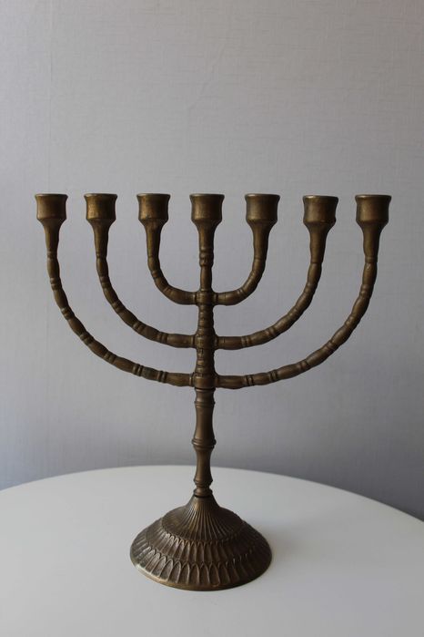 Подсвічник, менора, семисвечник, бронза, 1.2 кг, Германия