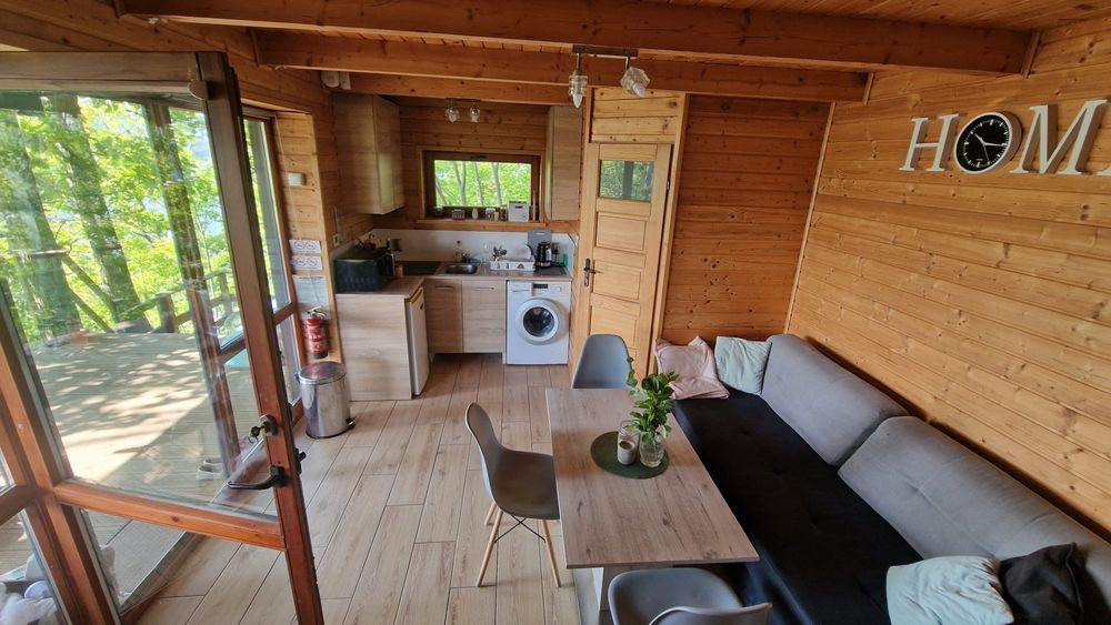 Domek Dom SAUNA BALIA Jacuzzi letniskowy całoroczny Kaszuby Ostrzyce