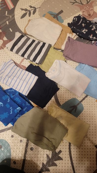 Komplety niemowlęce krótkie spodenki bluzka z krótkim rękawem paka ubr