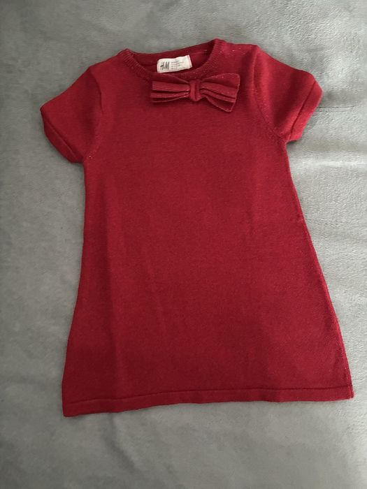 Sukienka lureks 92 H&M Boże Narodzenie