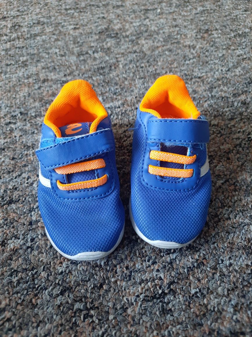 Adidasy chłopięce 19 niebiesko-pomarańczowe