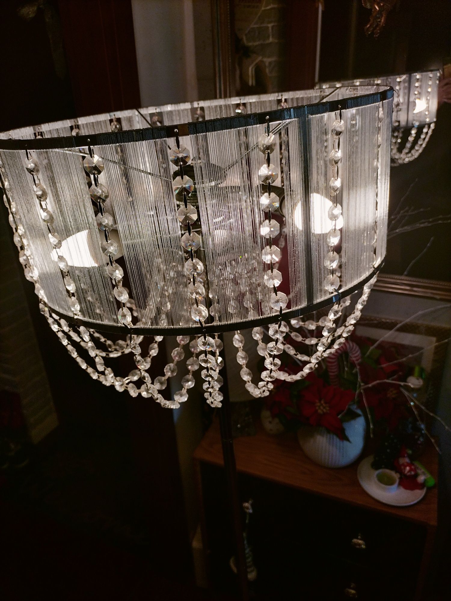 Lampa Glamour z kryształkami