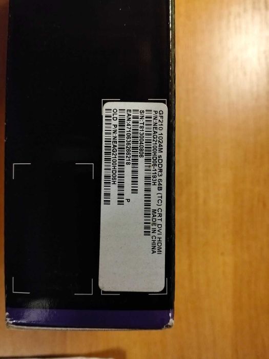 Продам відеокарту NVIDIA GeForce GT 210 — 1GB DDR3 — VGA / DVI / HDMI