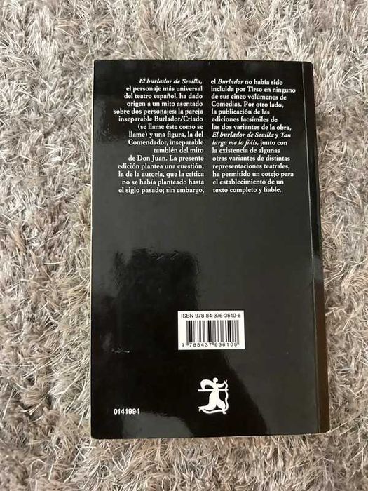 Livro El burlador de Sevilla