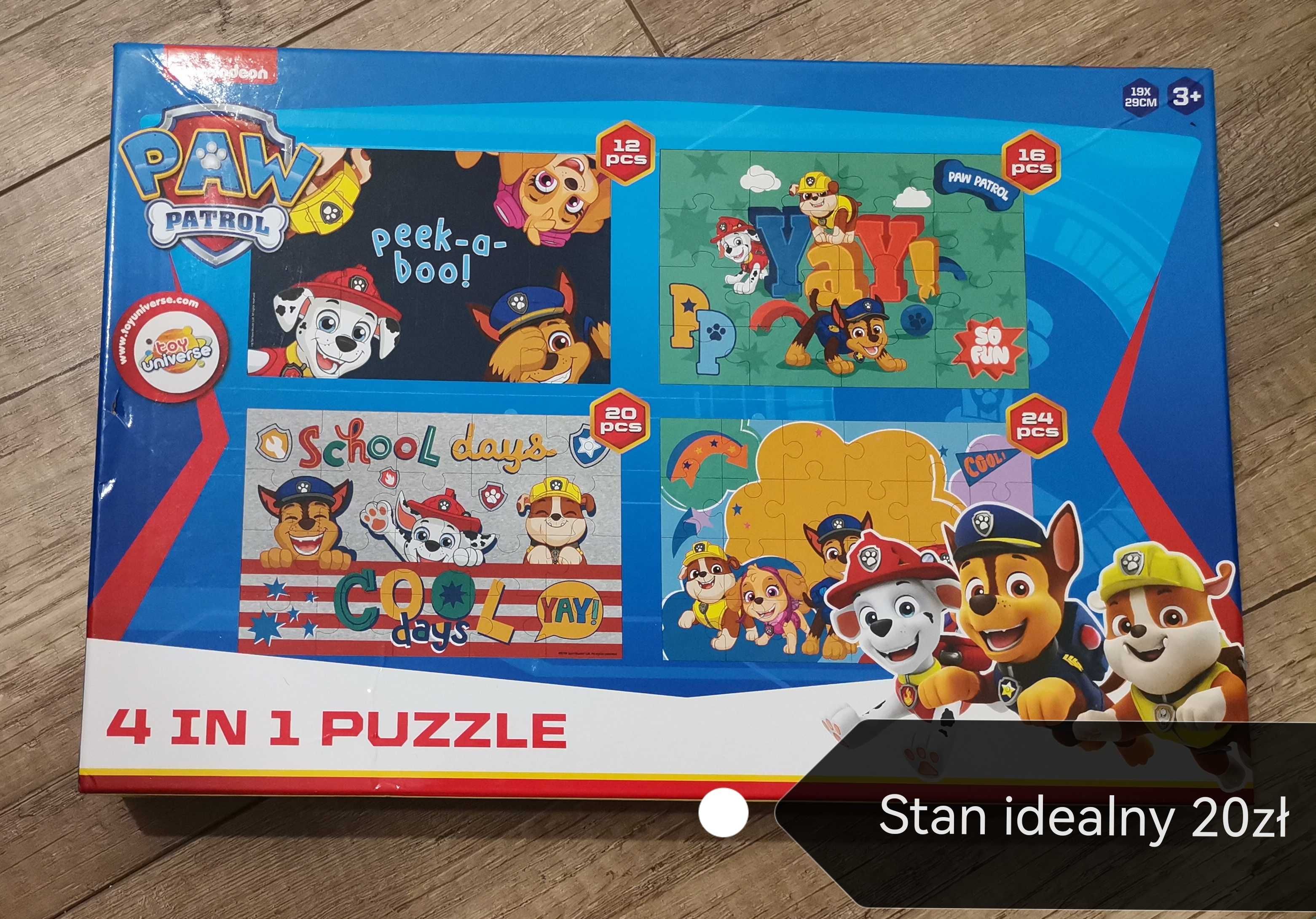 Puzzle i książki Psi Patrol