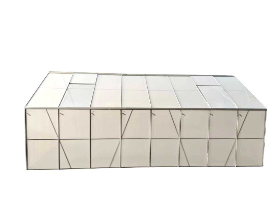 SZKLARNIA OGRODOWA z fundamentem 6,1x2,8m 17,1m2 5x10 poliwęglan 4mm