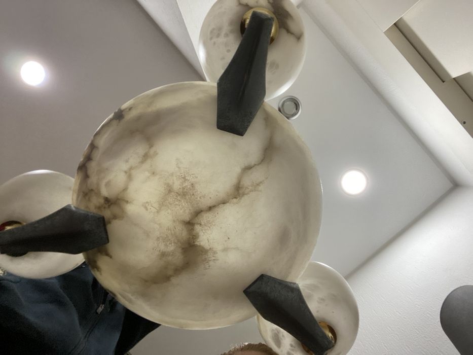 Candeeiro teto alabastro - bx preco