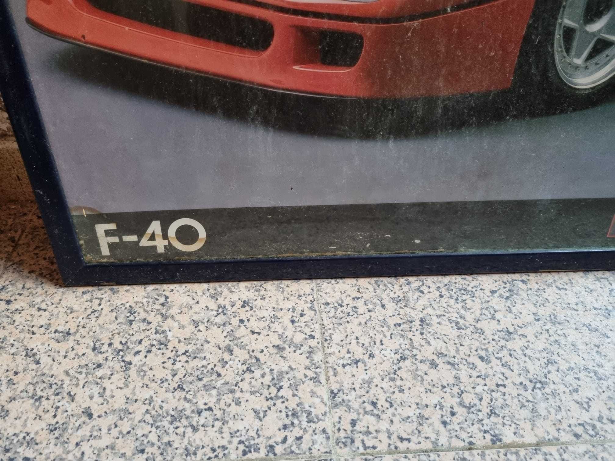 Quadro Ferrari F40 antigo para pequeno restauro