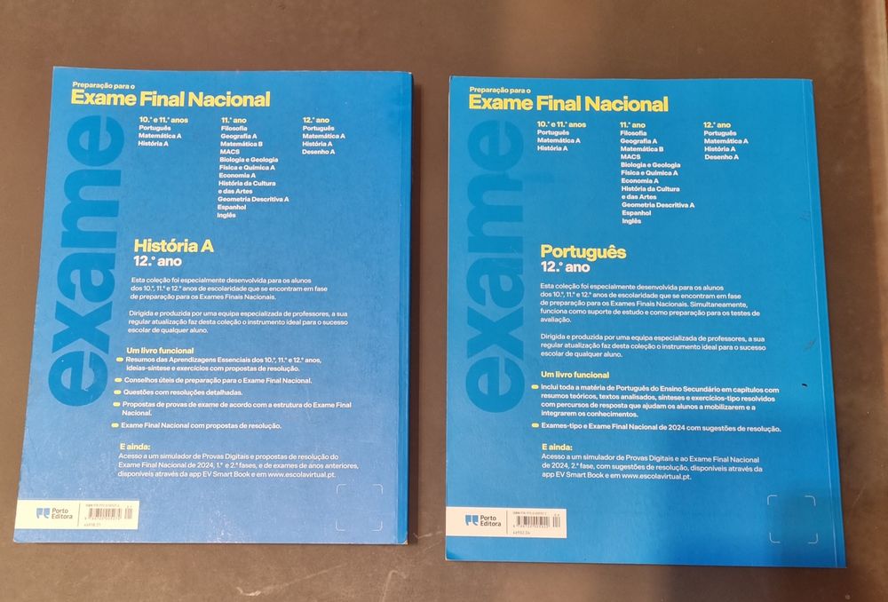 Exames História A e Português 12° ano