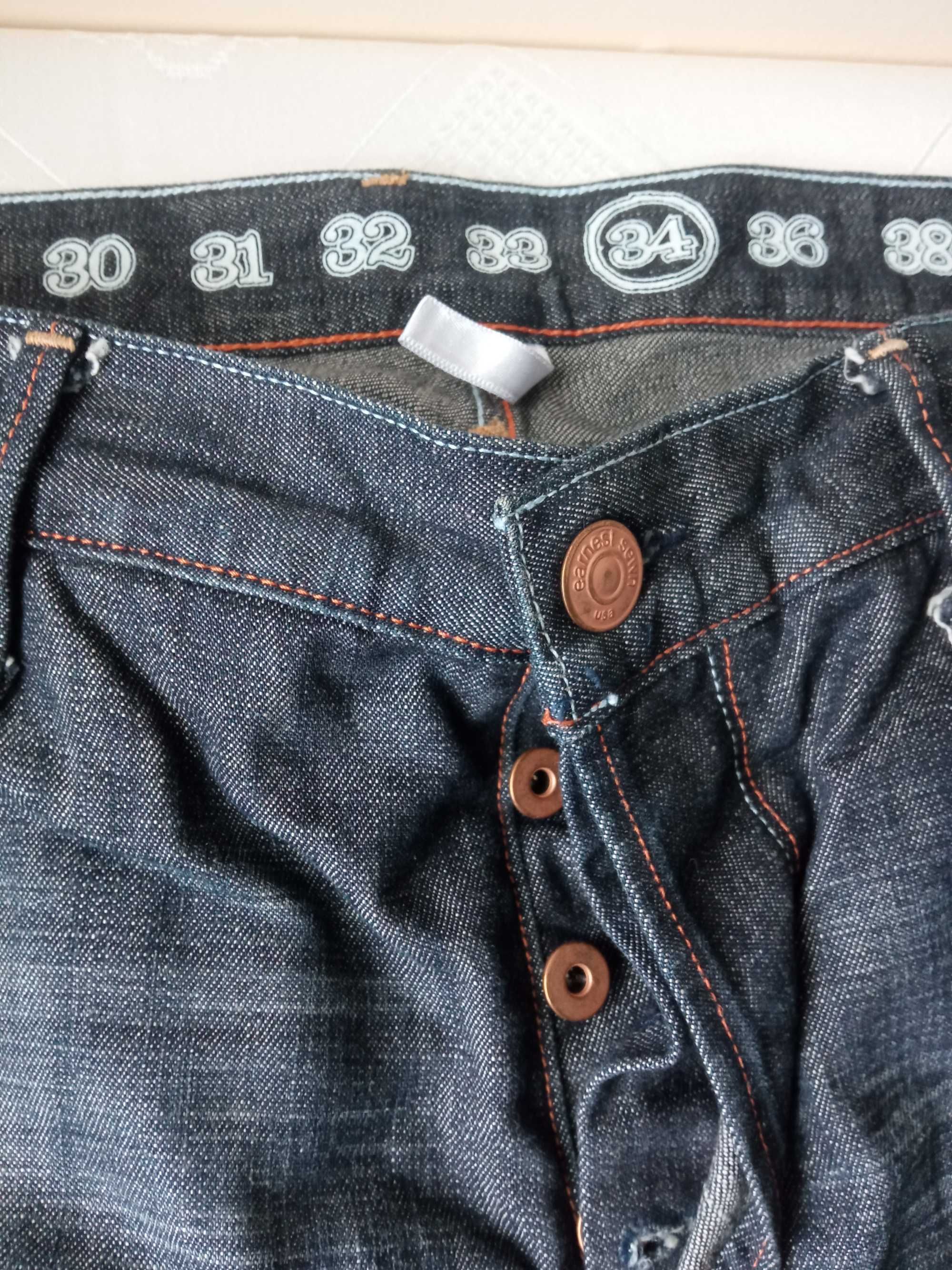 Earnest Sewn Kyrre.06 męskie spodnie jeans r 34 pas 98cm