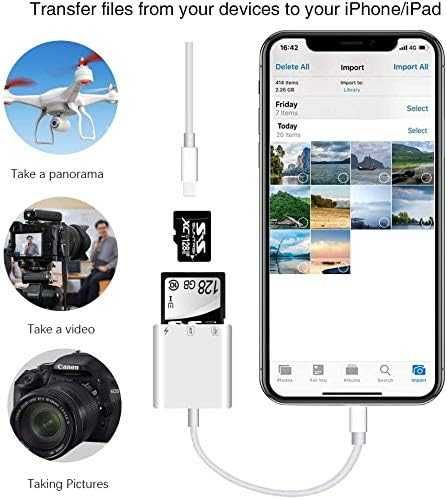 Czytnik Kart Do Iphone Lightining Adapter PRZEJŚCIÓWKA MICRO SD/TF
