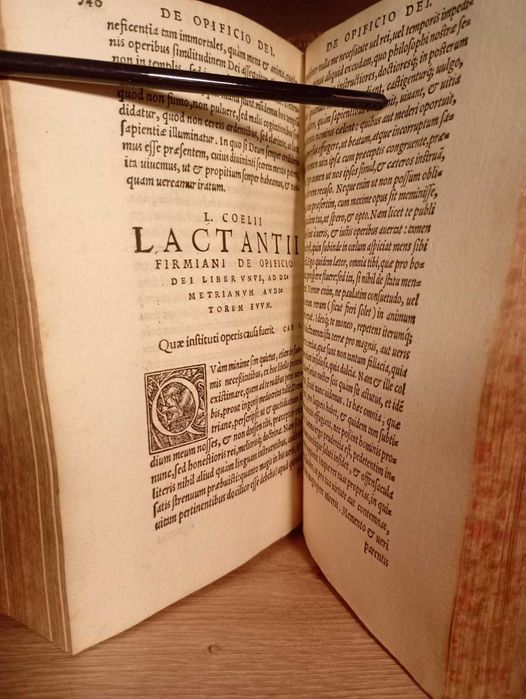 Starodruk 1541 6/6 O Naukach Boskich Lucjusza Coeliusz  - Apologetyka