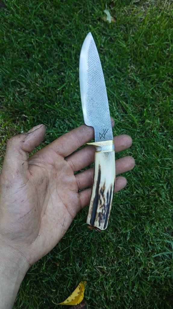 Ręcznie wykuty nóż myśliwski/ nóż edc/ knifemaking/