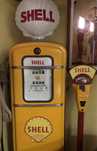 bomba gasolina antiga Shell. USA.