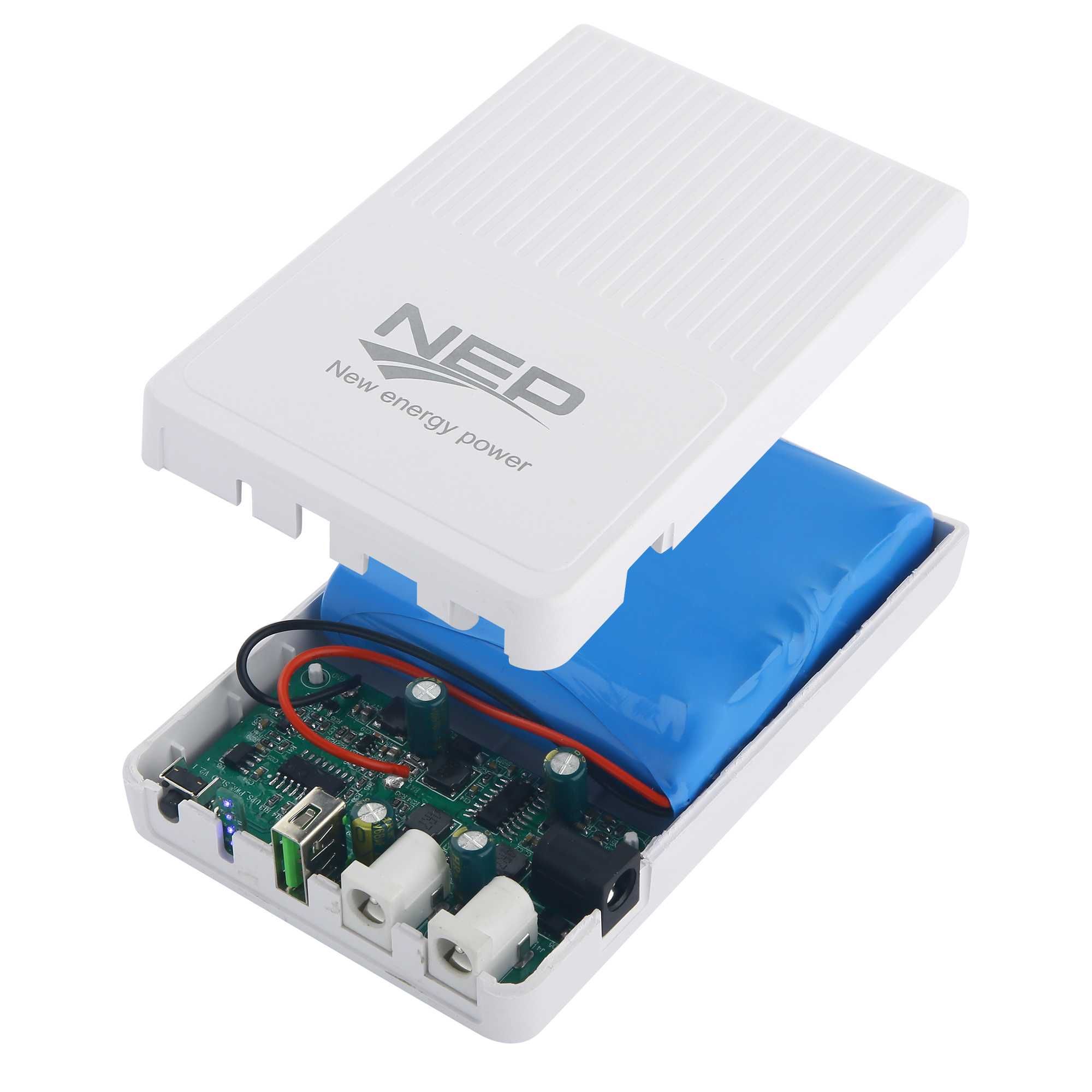 Mini ups ДБЖ WGP NEP 10400mAh повербанк для роутера безперебійник