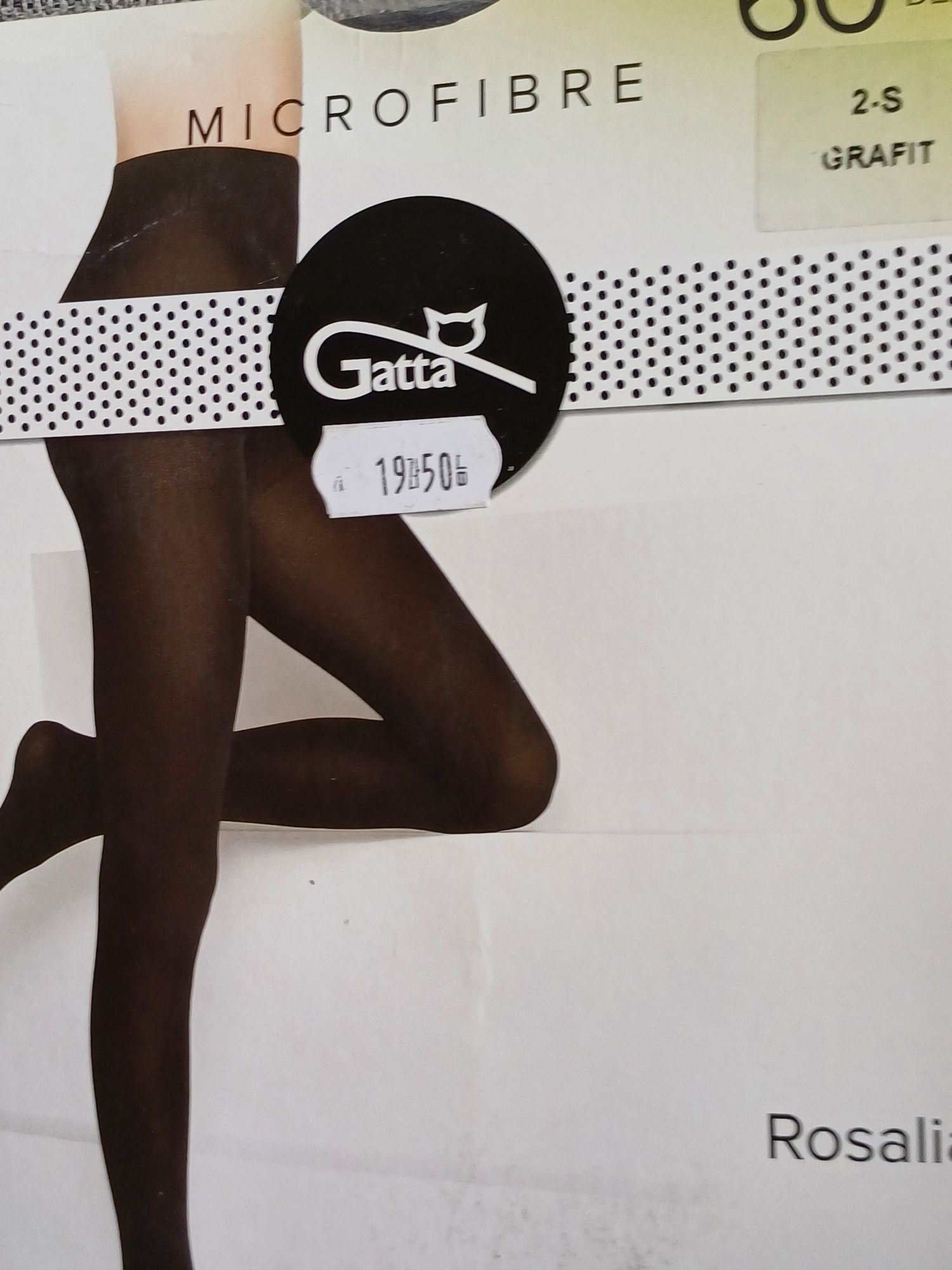 Rajstopy Microfibra Gatta,2×60den[grafity]1×40den[beżowy]R.2