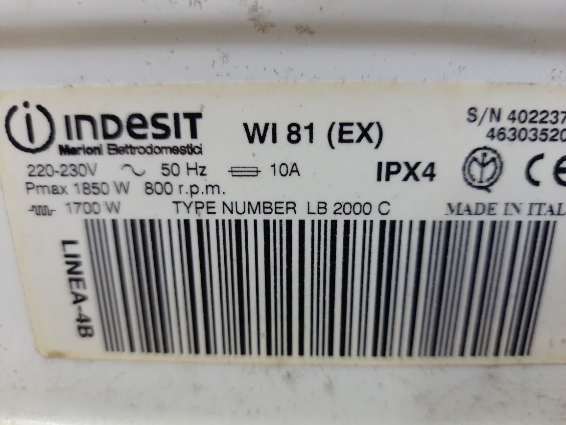Запчасти для стиральной машины Indesit  WI 81 (EX)