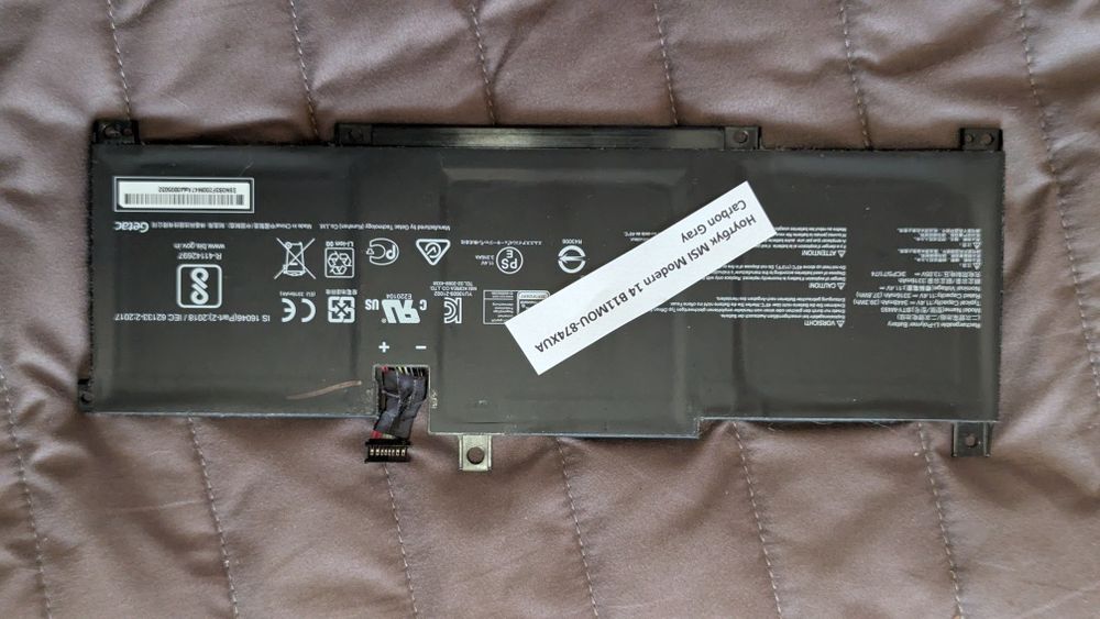 Аккумулятор BTY-M493 для ноутбука MSI Modern 14 / Prestige 14