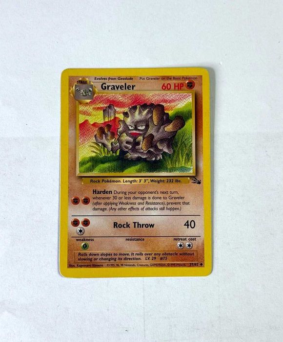 Cartas Originais Pokémon TCG - Edição Fossil