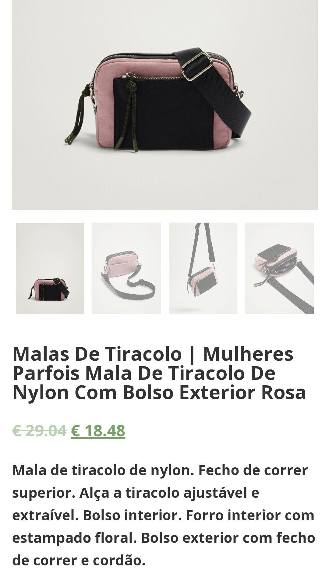 Mala Pequena Preta e Rosa Escuro - PARFOIS