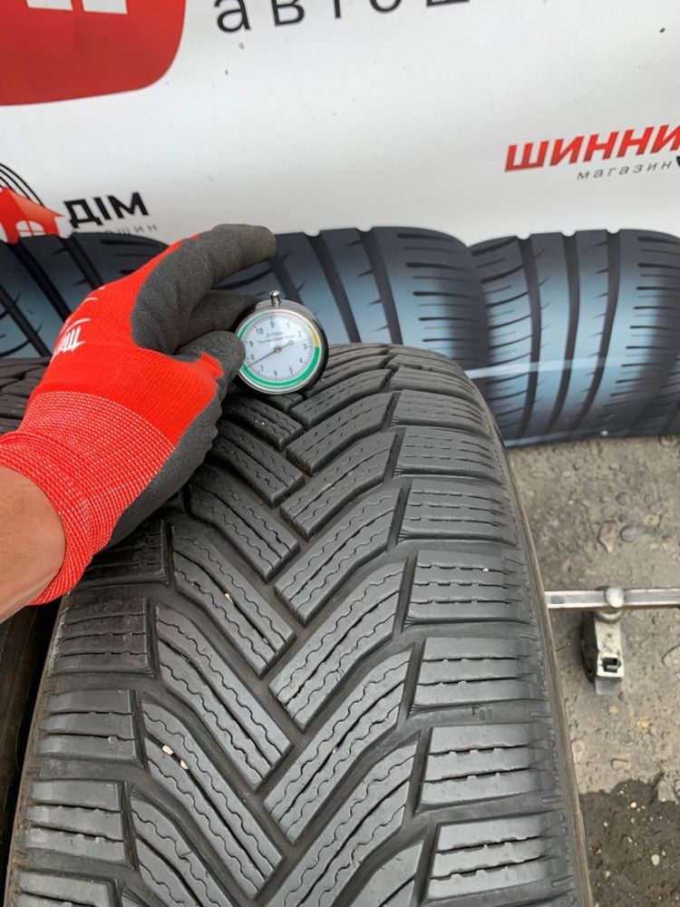 Шини 225/55 R17 Michelin 7,2-7,5мм, зима, 2022р