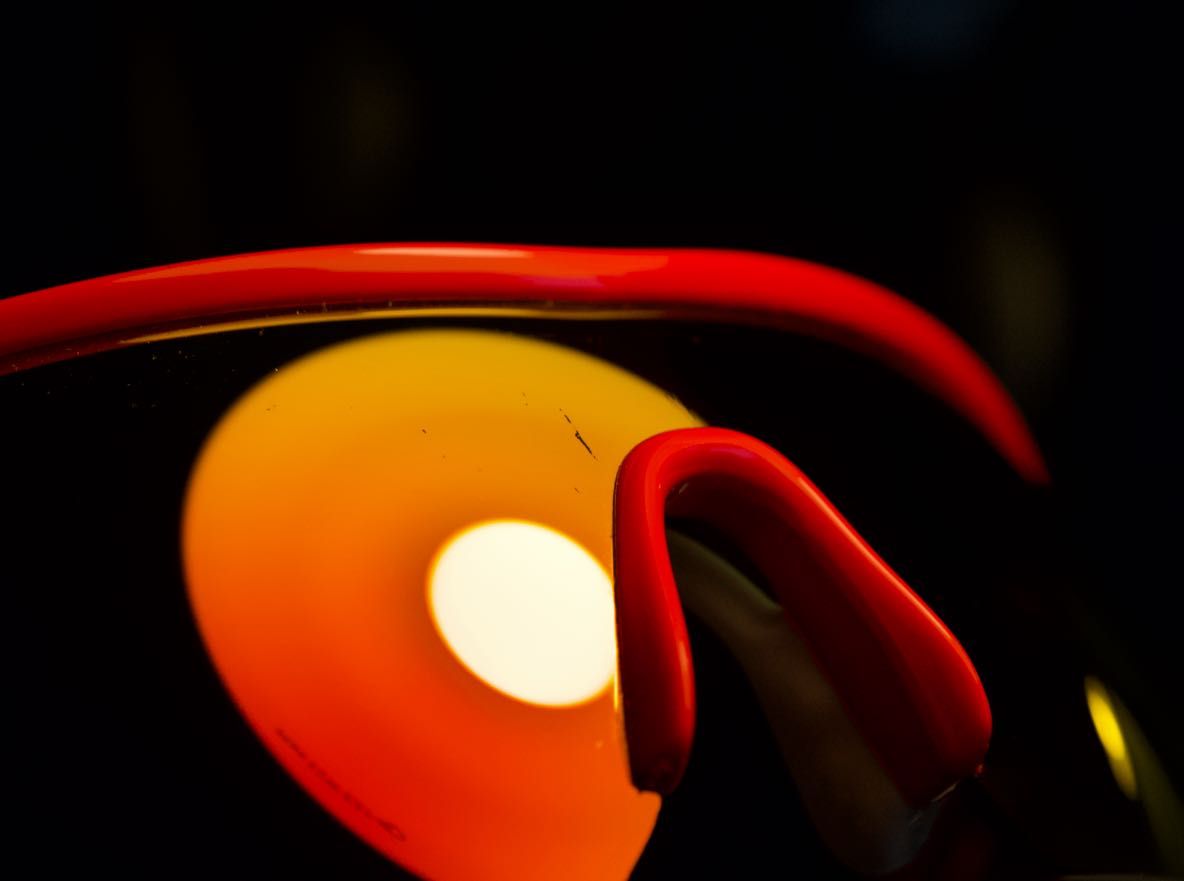 Okulary rowerowe szosowe Salice czerwone