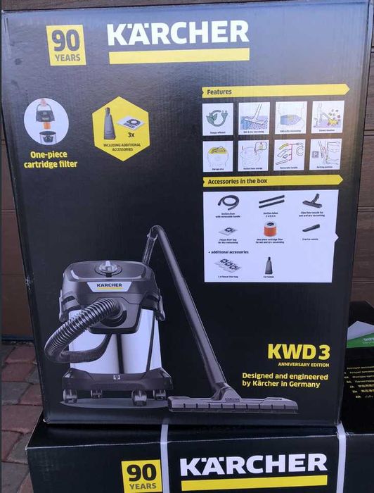 Пилосос Karcher KWD3/wd3P/wd4/wd5/wd6p. пылесос с розеткой кершер