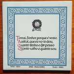 Azulejo Inaciano.Oração St Inácio. Cerámic Constância 1991 Ed Limitada