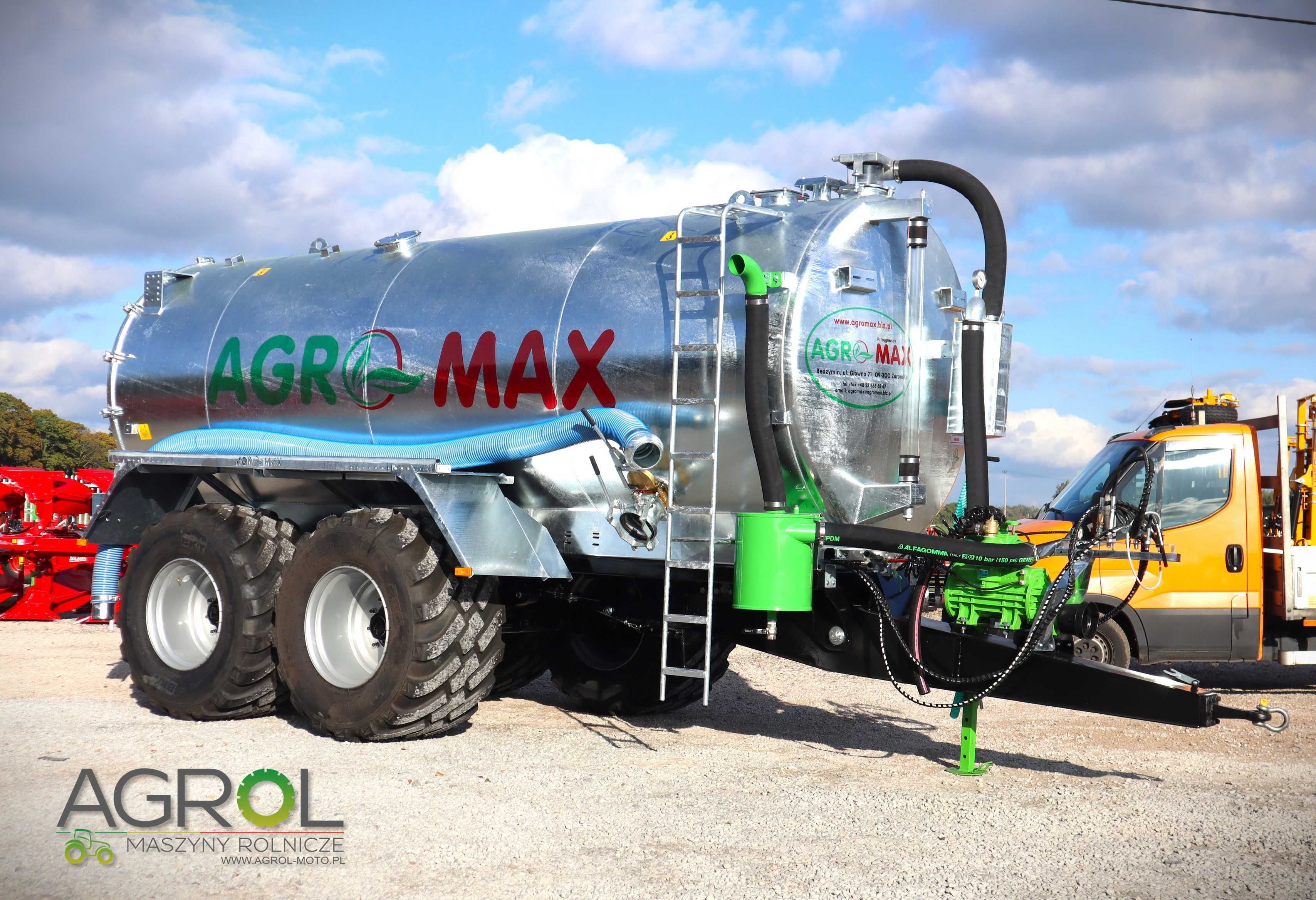 Wóz asenizacyjny beczkowóz 16000l tandem AGRO-MAX Meprozet