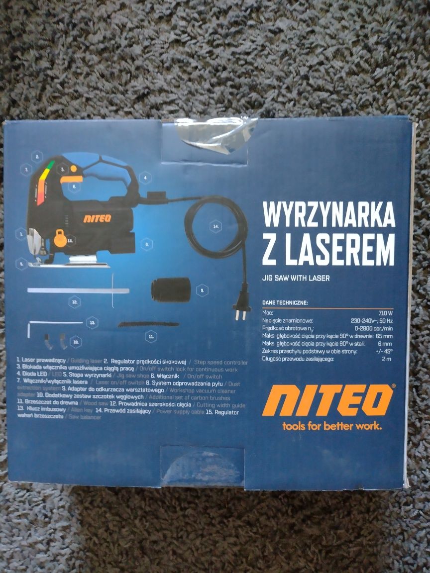 Wyrzynarka z laserem Niteo