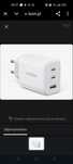 UGREEN Ładowarka sieciowa CD275 2x USB Typ C / USB 65W PD3.0 biała