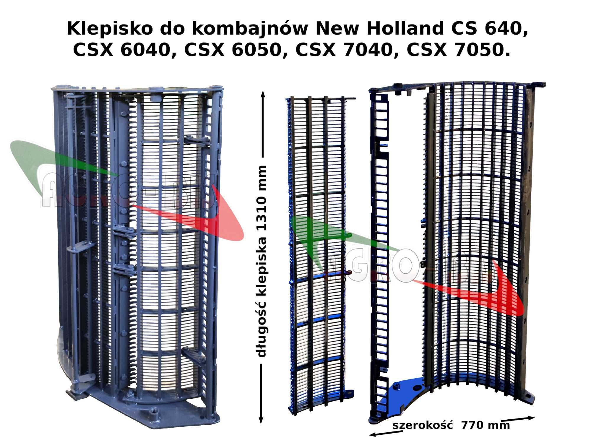 Klepisko New Holland CSX6040, 7050 L-1310mm