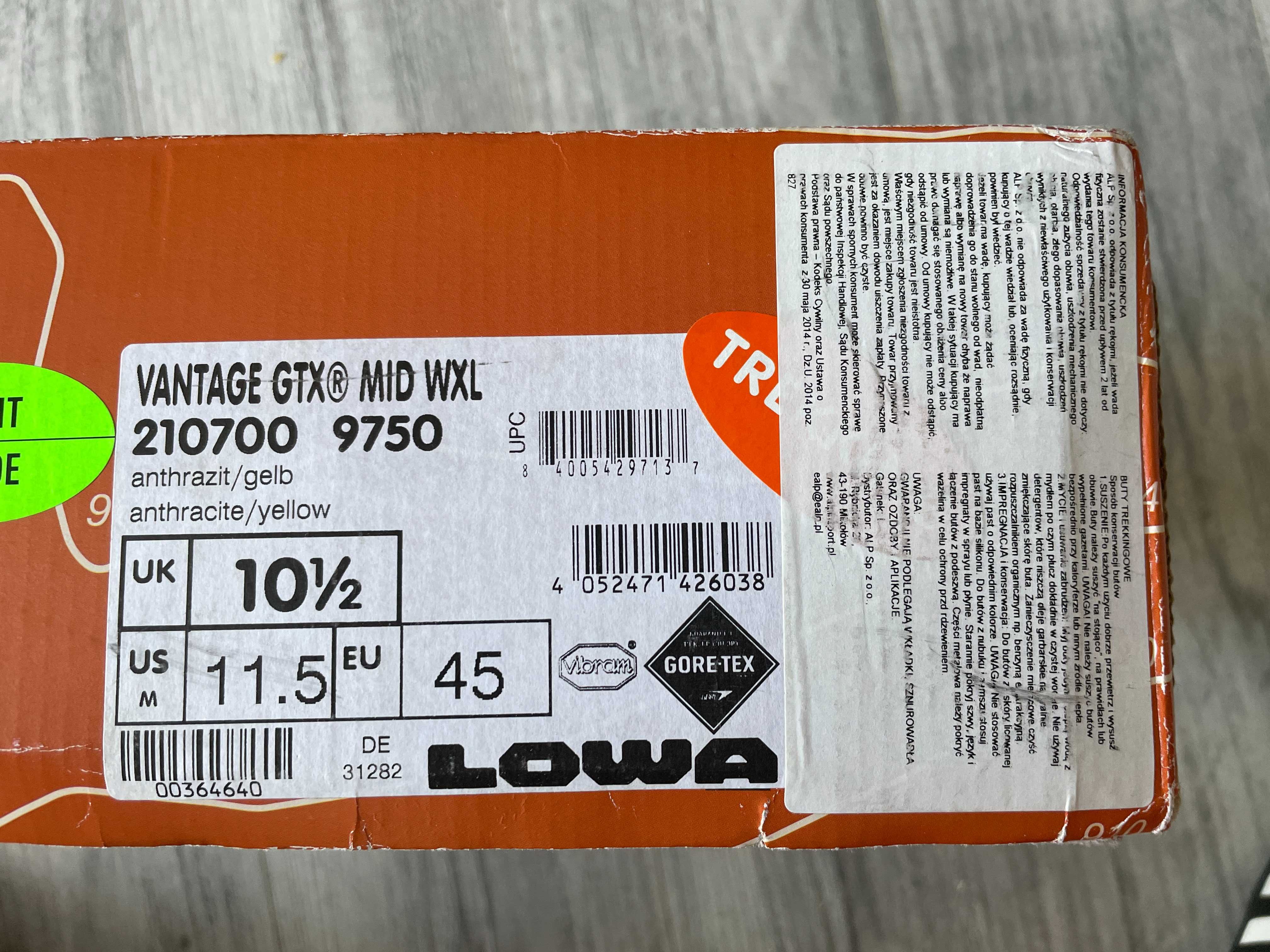 LOWA Vantage GTX VIBRAM rozm. 45