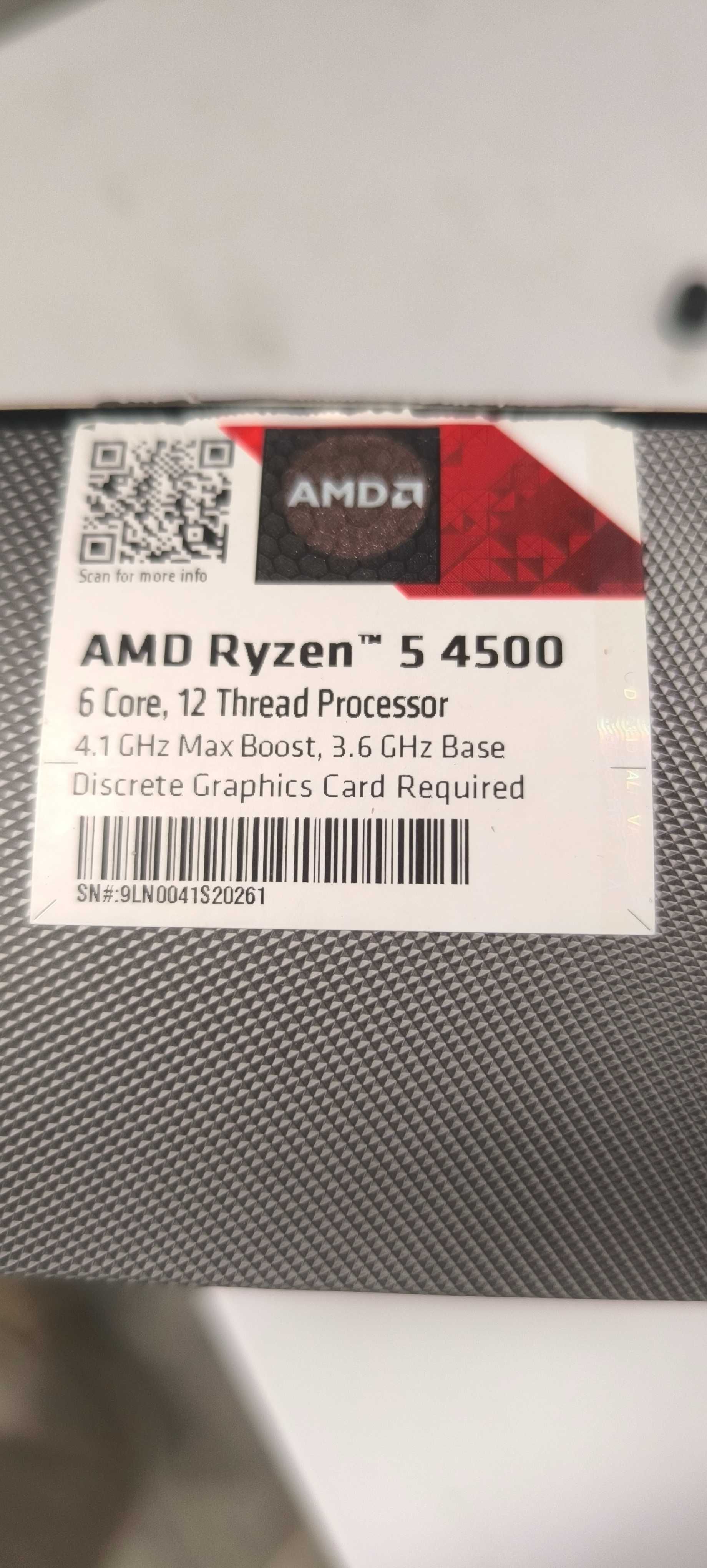Amd Ryzen 5 4500 6 cores 12 threads 4.1ghz