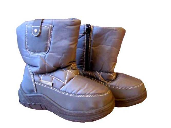 BUTY OCIEPLANE dziecięce kozaki dla chłopca ŚNIEGOWCE r. 28 szare