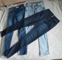 jeansy spodnie dżinsy damskie 3 par roz. 27 czyli 36 stan bdb