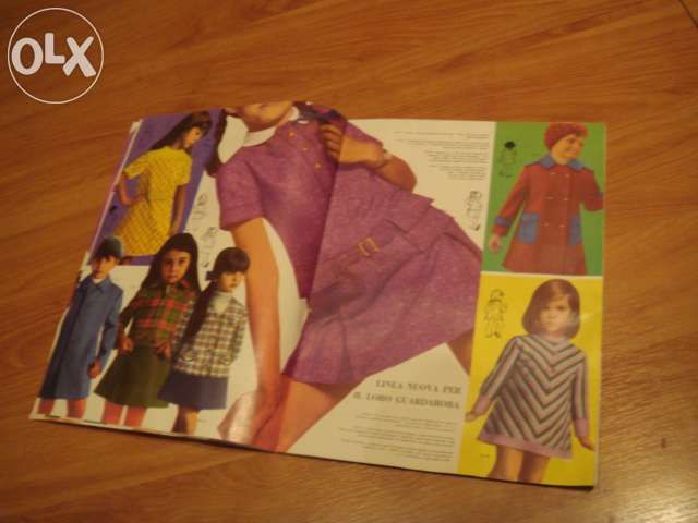 revista antiga de moda criança francesa 1971