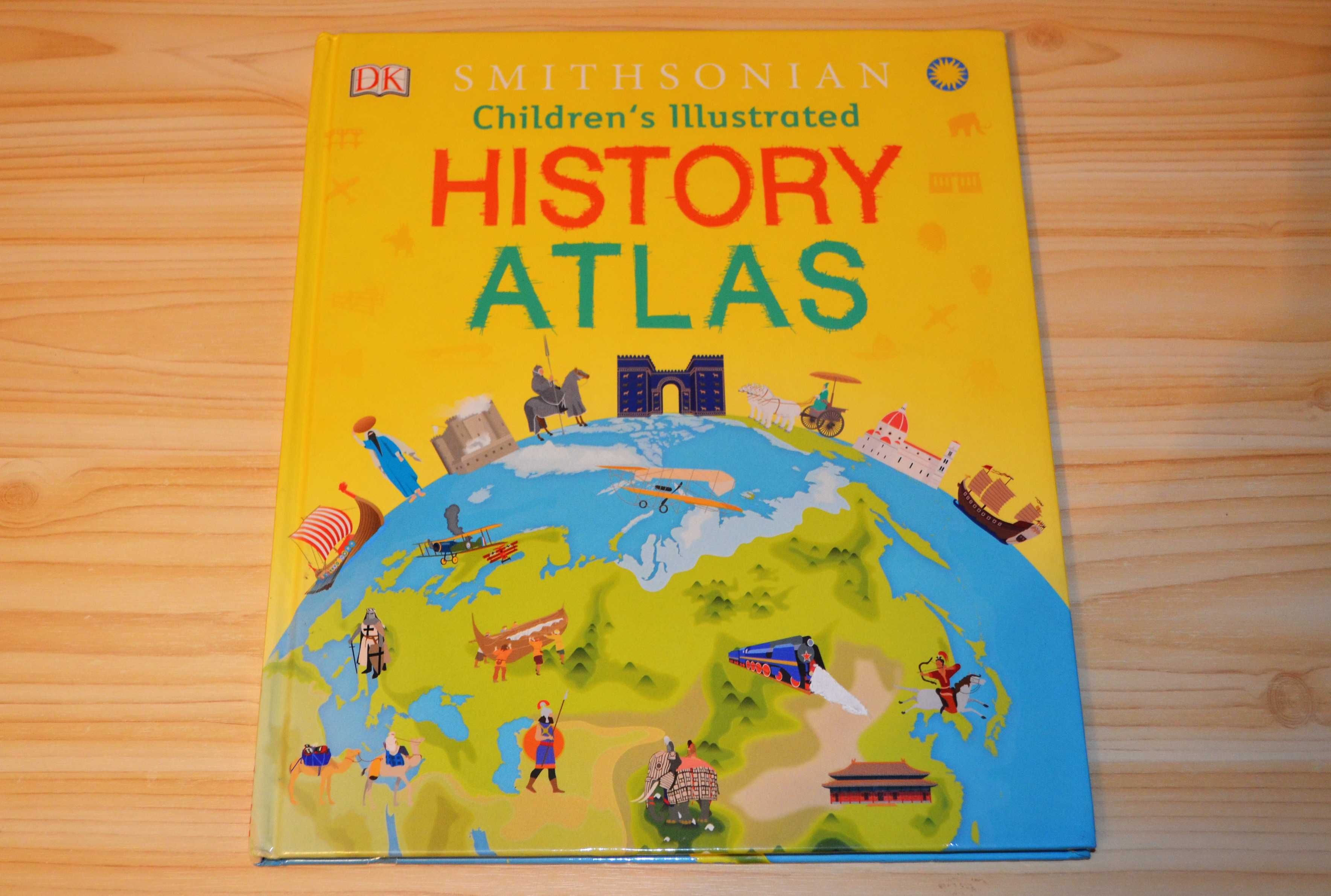 Smithsonian illustrated history atlas, детская книга на английском