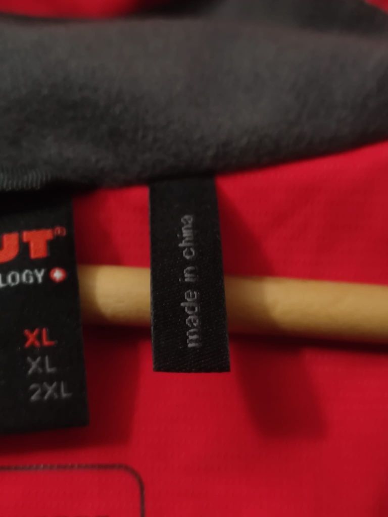 Kurtka Mammut classic XL czerwona gore tex jacket rozsuwana suwak zasu