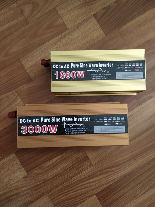 Инвертор 12в на 220в , 1600W; 3000W чистая синусоида , подробности в о