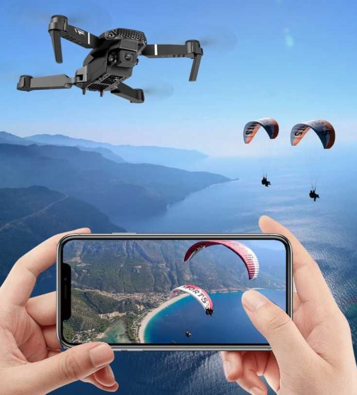 NOWOCZESNY DRON E90 Pro Kamery 4K WiFi HD 250m (Promocja 24h)