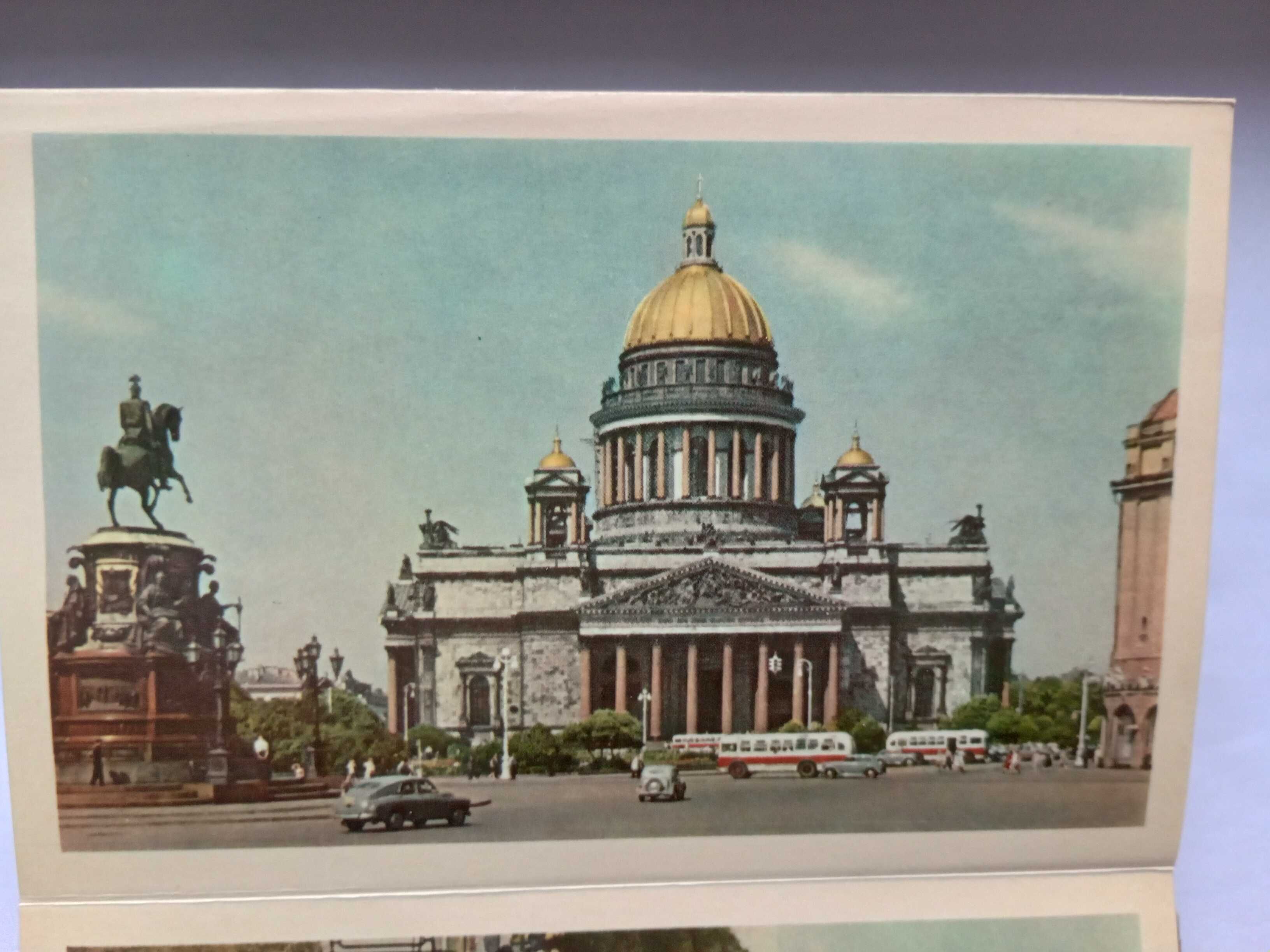 Leningrad Stary Album Harmonijkowy Pocztówki Lata 60. ZSSR PRL UNIKAT