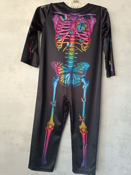 Костюм скилета на девочку 5-6 лет 110-116 на Хеллоуин Хеловин