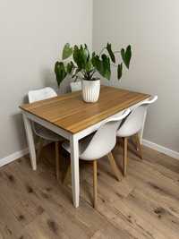 Stół z krzesłami Ikea biały ( nie loft )