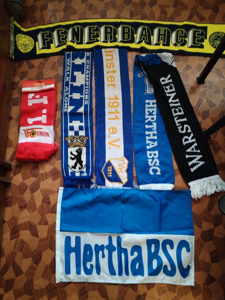 Шалики шарфи футбольні фанатські
